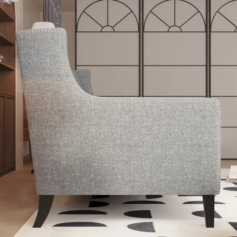 Naro Mid-Century Modern Fabric 3-Seater Sofa with Tufted Backrest by Christopher Knight Home