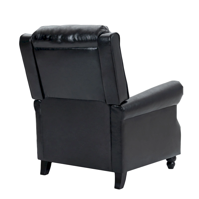 Manual Glider Pushback Recliner Chairs with Nailhead Trim