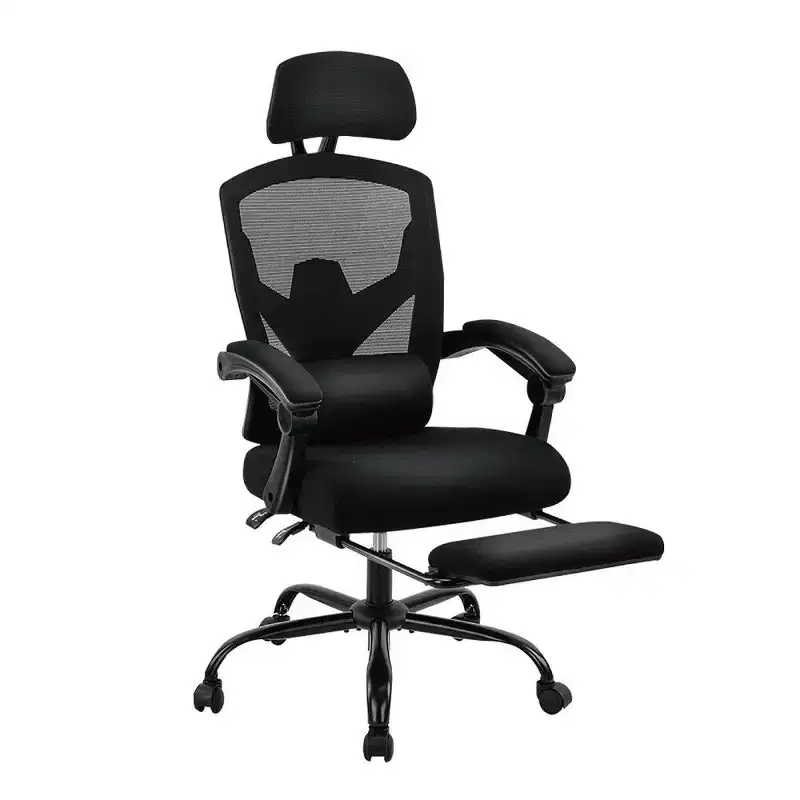 Ergonomic Office Chair with Footrest,High Back Mesh Desk Chair with Adjustable Headrest & Lumbar Support for Home Office,275LB Capacity
