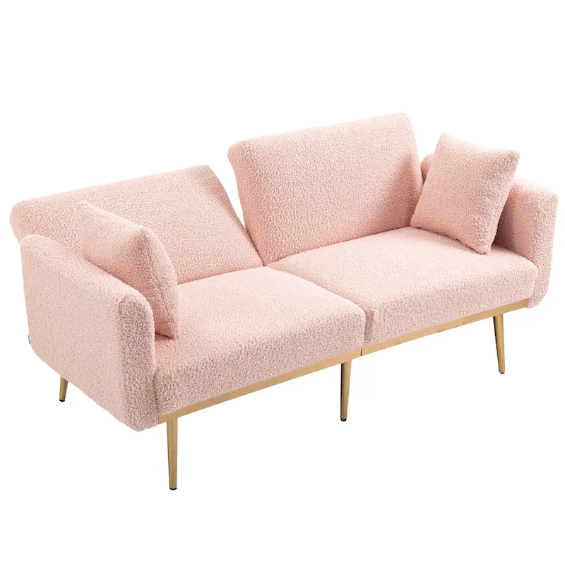 Linen Modular Sofa Section Armless Accent Chair