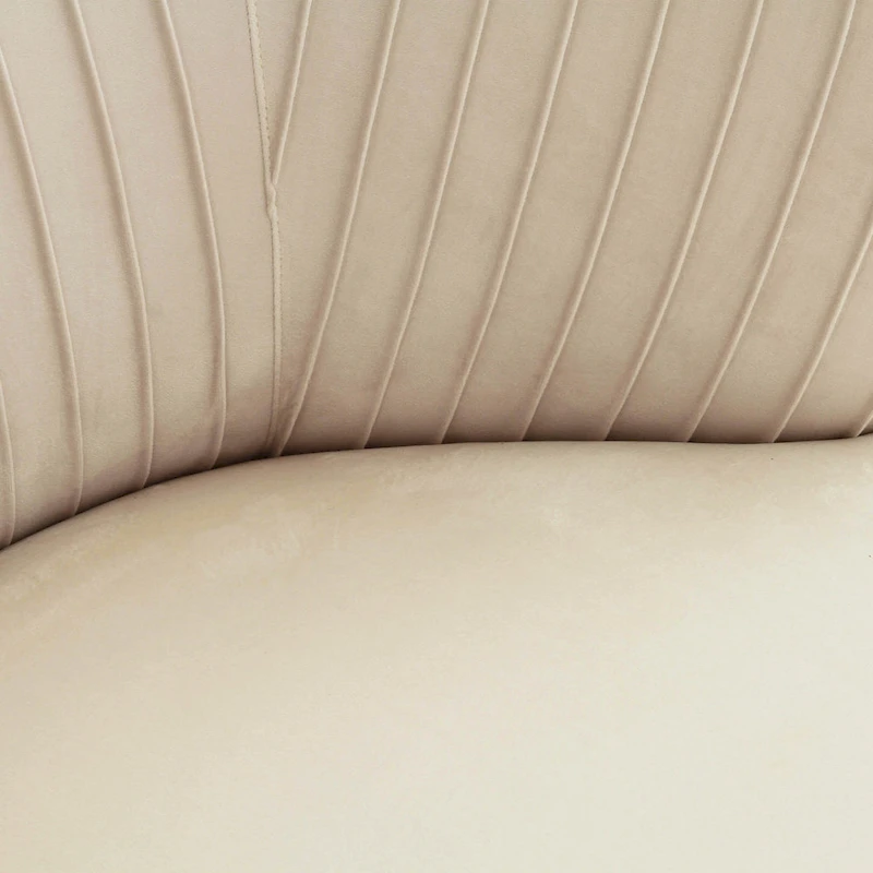 Maliah Pleated Velvet Upholstered Chaise