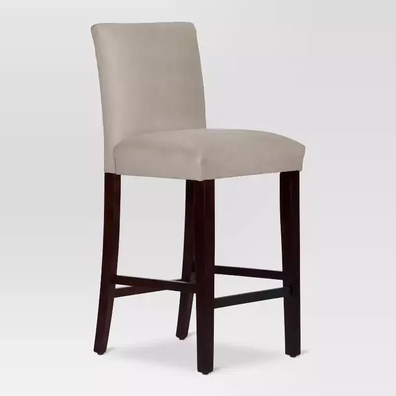 Skyline Furniture 30 Velvet Parsons Barstool Wood