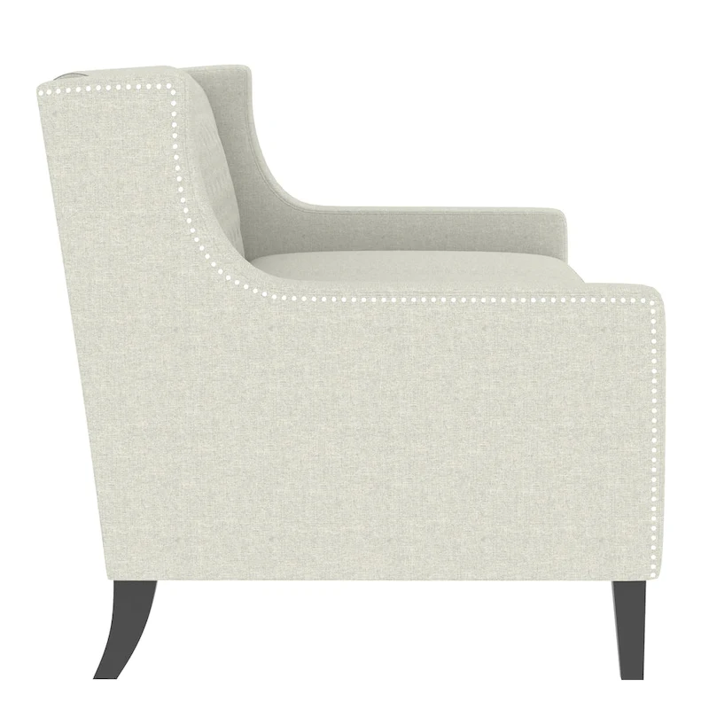 78.75 Polyester 3-Seater Sofa with Tufted Back and Cushions