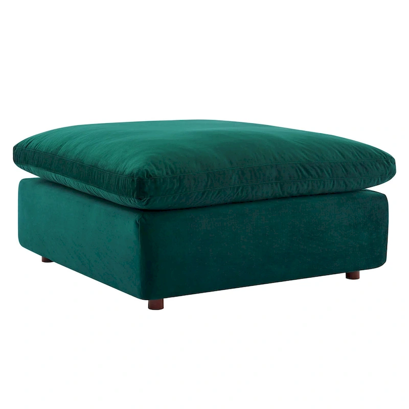 Commix Down Filled Overstuffed Velvet 7-Piece Sectional Sofa