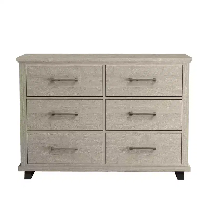 52" Dresser with 6 Drawers
