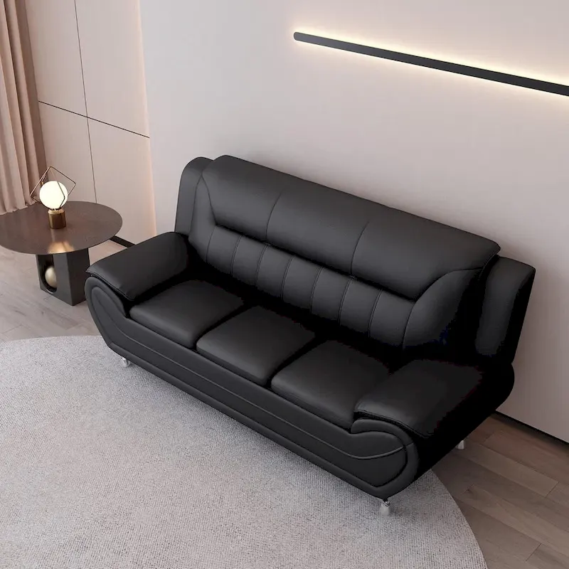 Sanuel 79.2 Faux Leather Pillow Top Arm Sofa