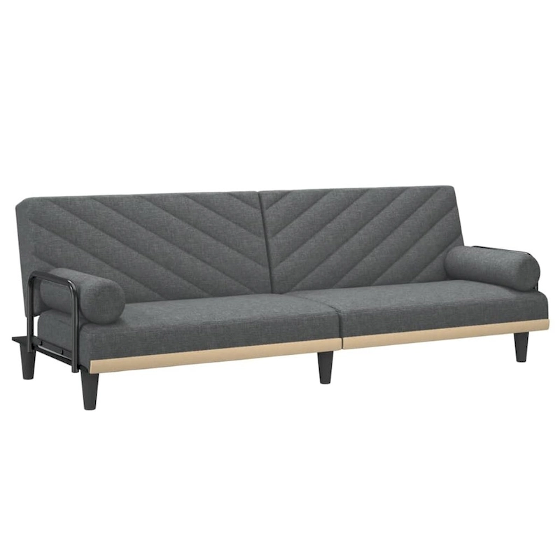 vidaXL Sleeper Sofa with Armrests Sofa Couch Recliner Chair Loveseat Fabric - 80.7 x 35 x 27.6