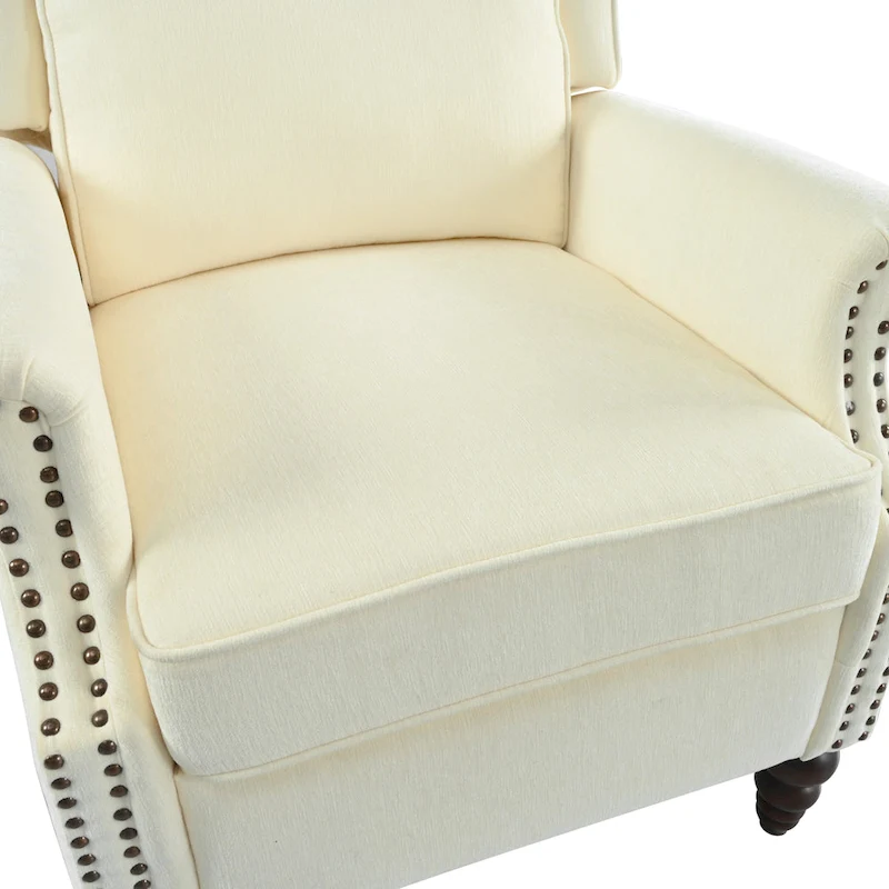 Barnn Upholstered Recliner with Wing Back by Christopher Knight Home
