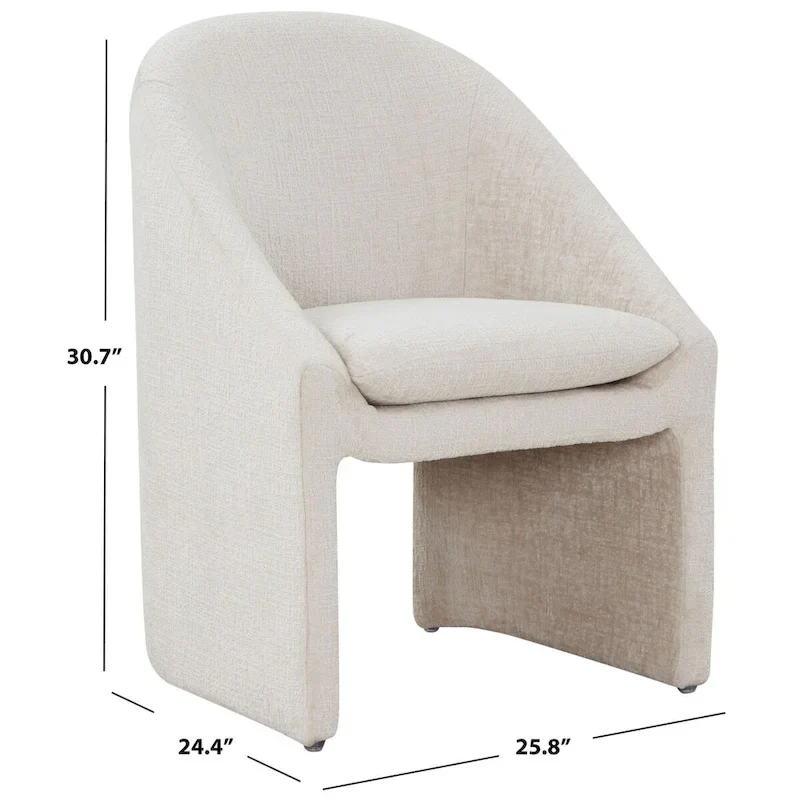 SAFAVIEH Couture Kagan Chenille 19-inch Dining Chair - 26Wx24Dx31H
