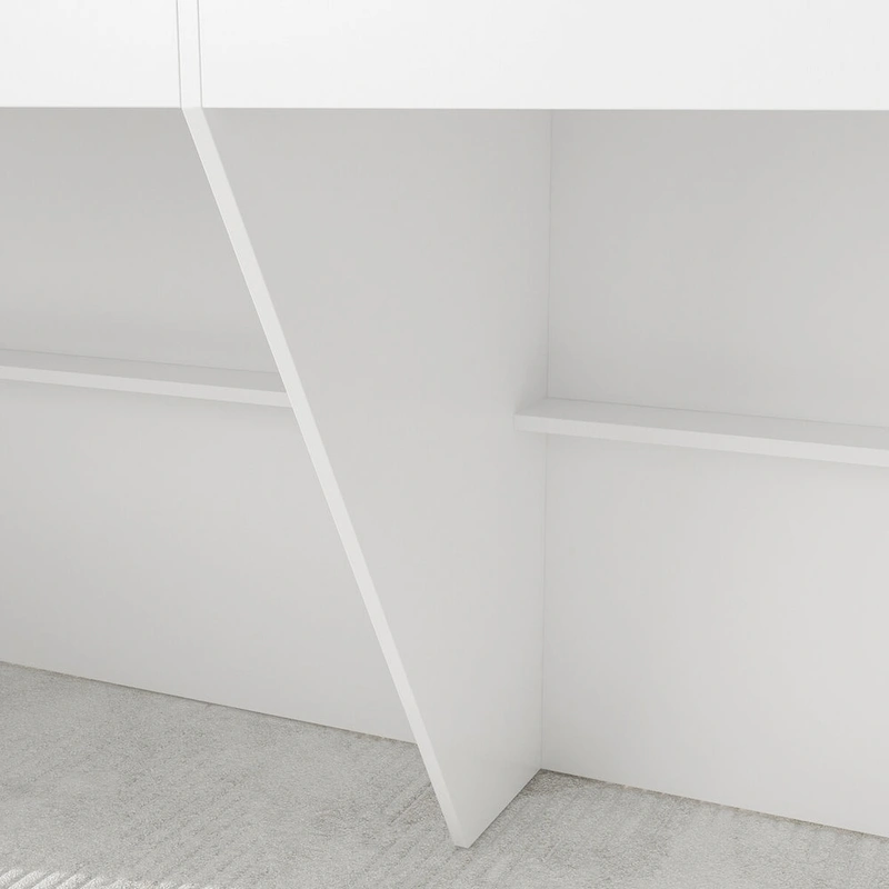 Reception Desk with Counter, Modern Front Desk Reception Room Table