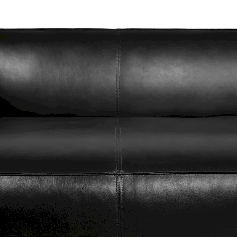 Goyette Faux Leather 3 Seater Sofa by Christopher Knight Home