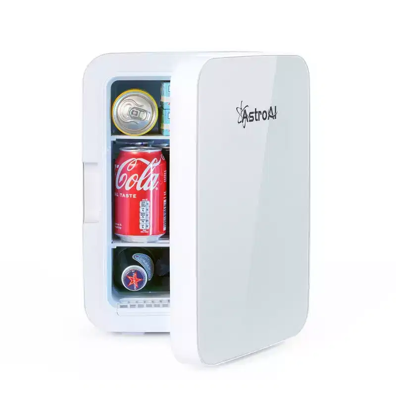 AstroAI Mini Fridge,15 Can 10 Liter Mini Refrigerator Cooler Warmer, AC/DC Thermoelectric Skincare Fridge for Beverage, Bedroom