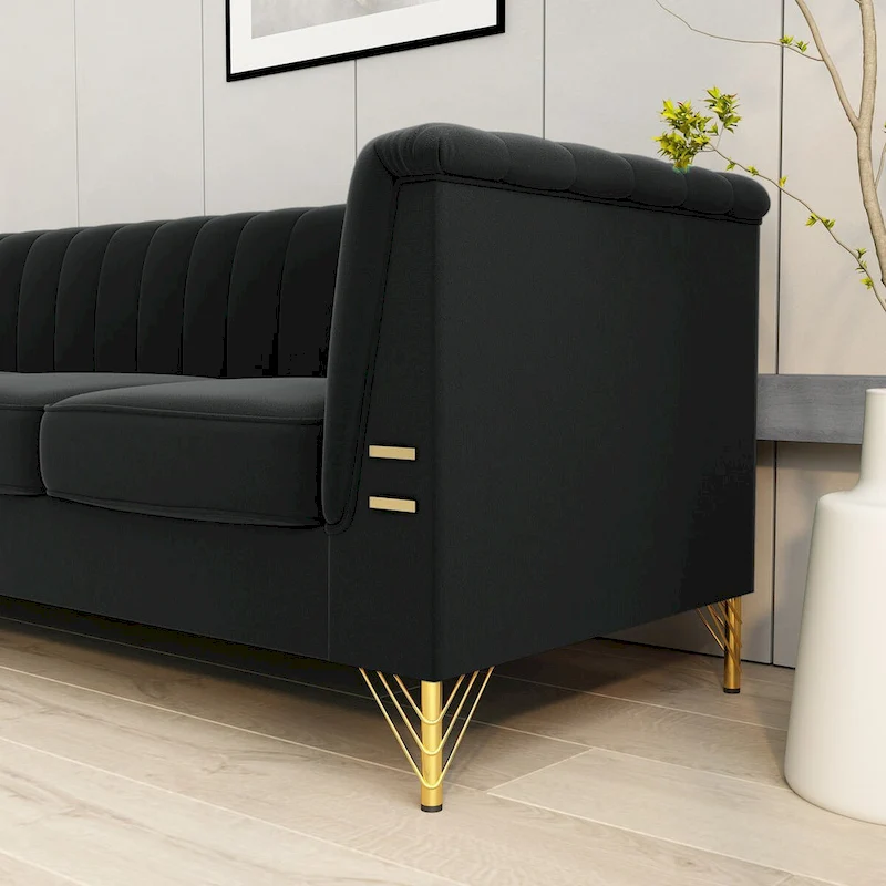 82.67 W Velvet Sofa