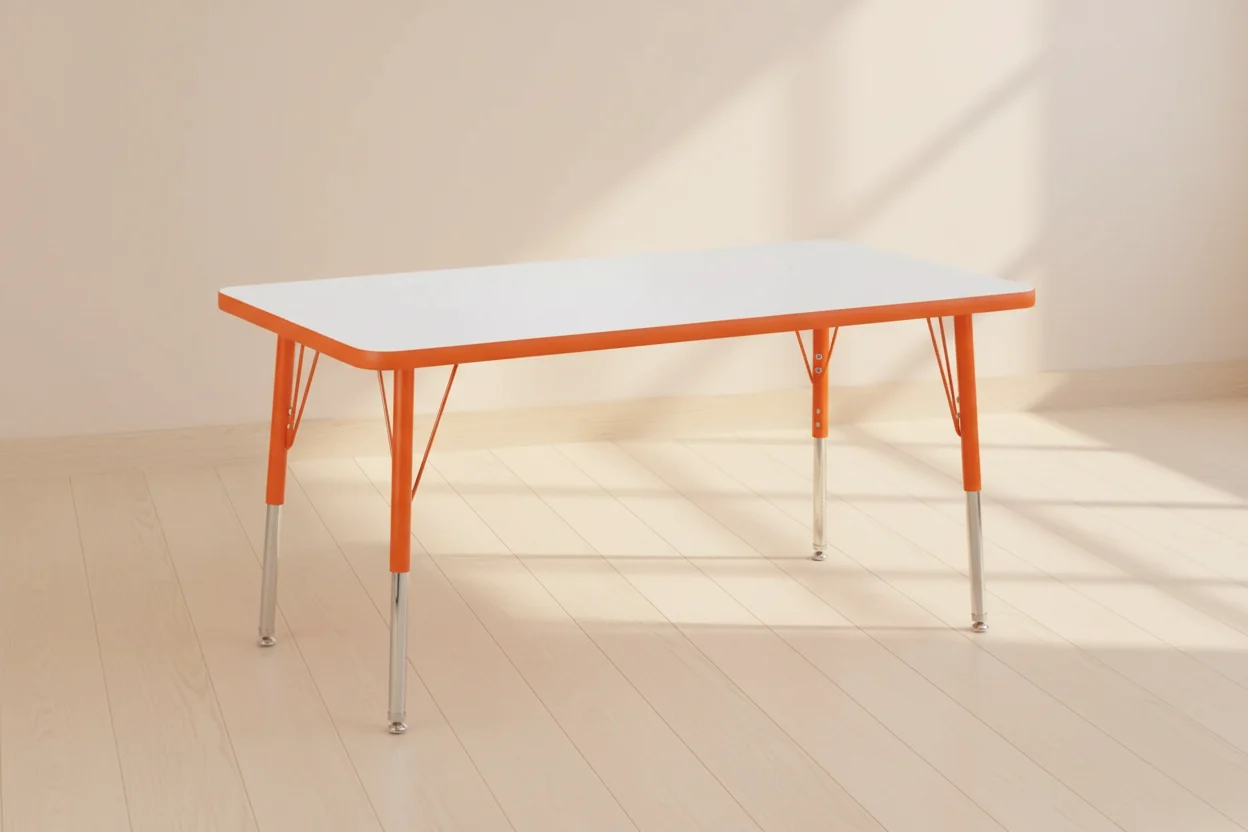 Kids Rectangle Activity Table - Adjustable Height