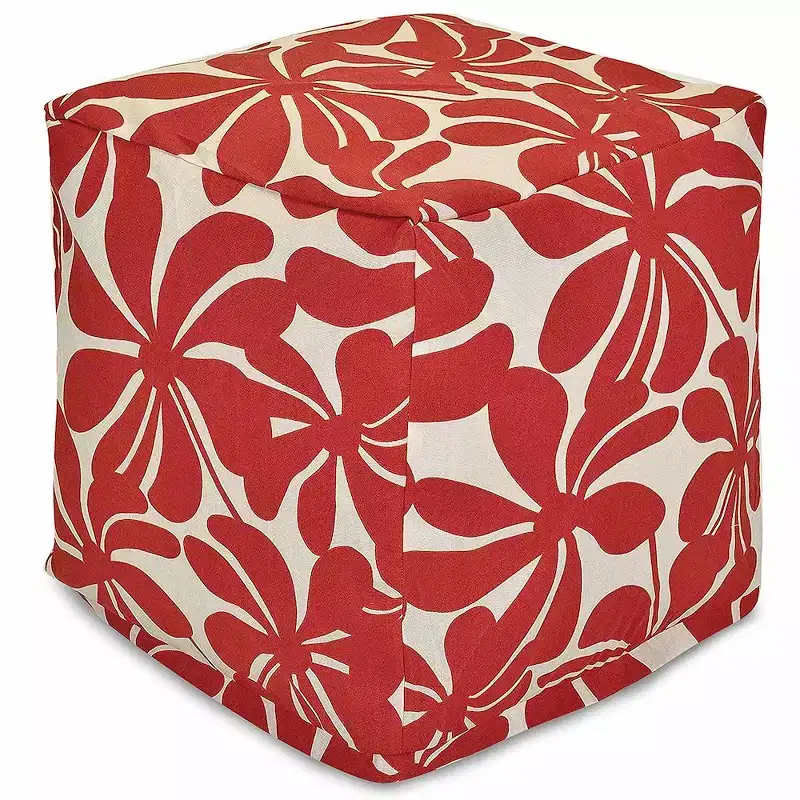 Majestic Home Goods,Cube Pouf Plantation