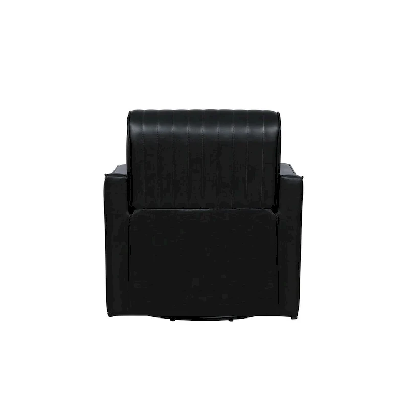 Carlota Faux Leather 360 Swivel Accent Chair