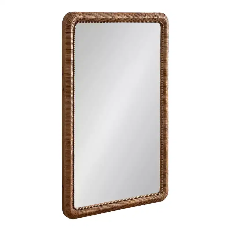 Kate and Laurel Rahfy Beaded Rectangle Framed Mirror