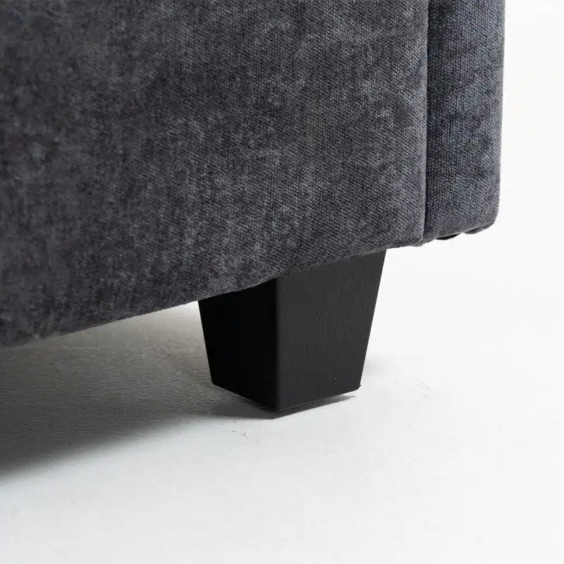 111.42 Chenille Upholstered Three Seater Sofa