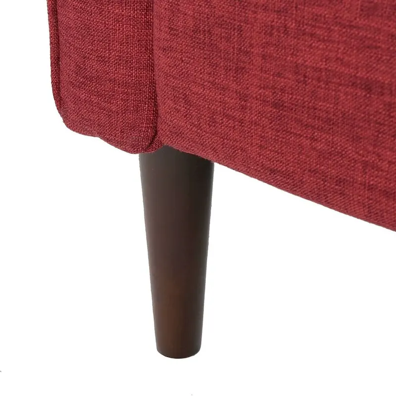 Mid-Century Modern Fabric Recliner Chair with Birch Legs by Christopher Knight Home