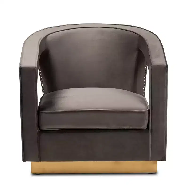 Neville Metal Armchair - Baxton Studio