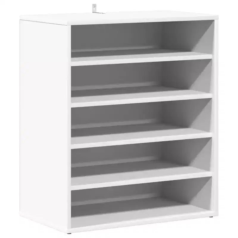 vidaXL Shoe Cabinet White Engineered wood Medium Shoe Cabinet