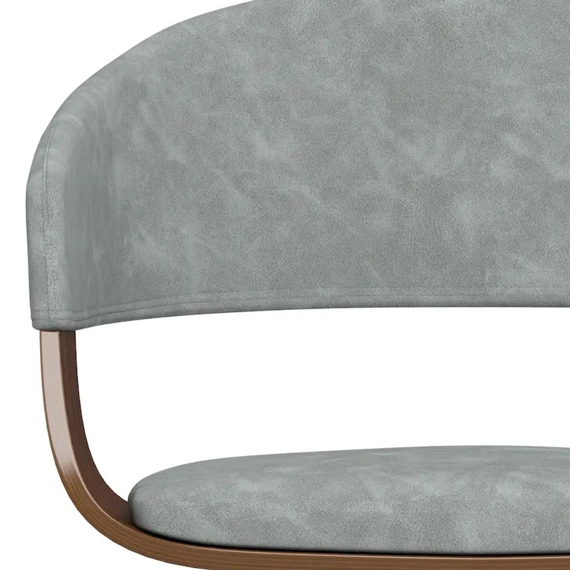 WYNDENHALL Calinda Mid Century Modern Bentwood Single Dining Chair - 20.5w x 21.7d x 30.9h