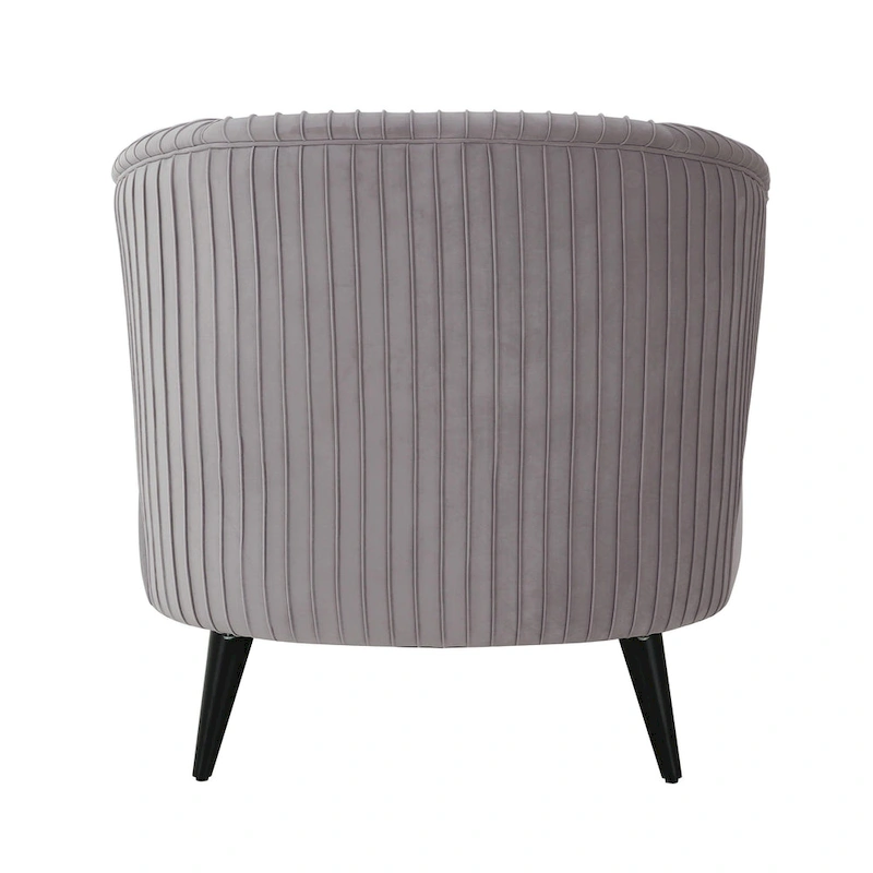 Maliah Pleated Velvet Upholstered Chaise