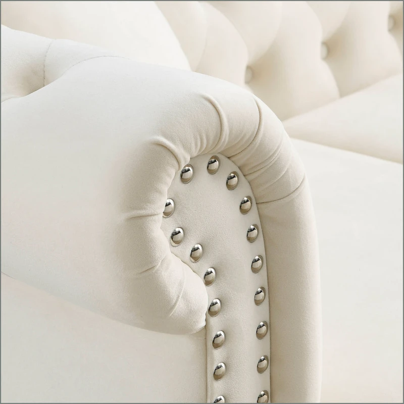 Chesterfield Sofa Grey Living Room