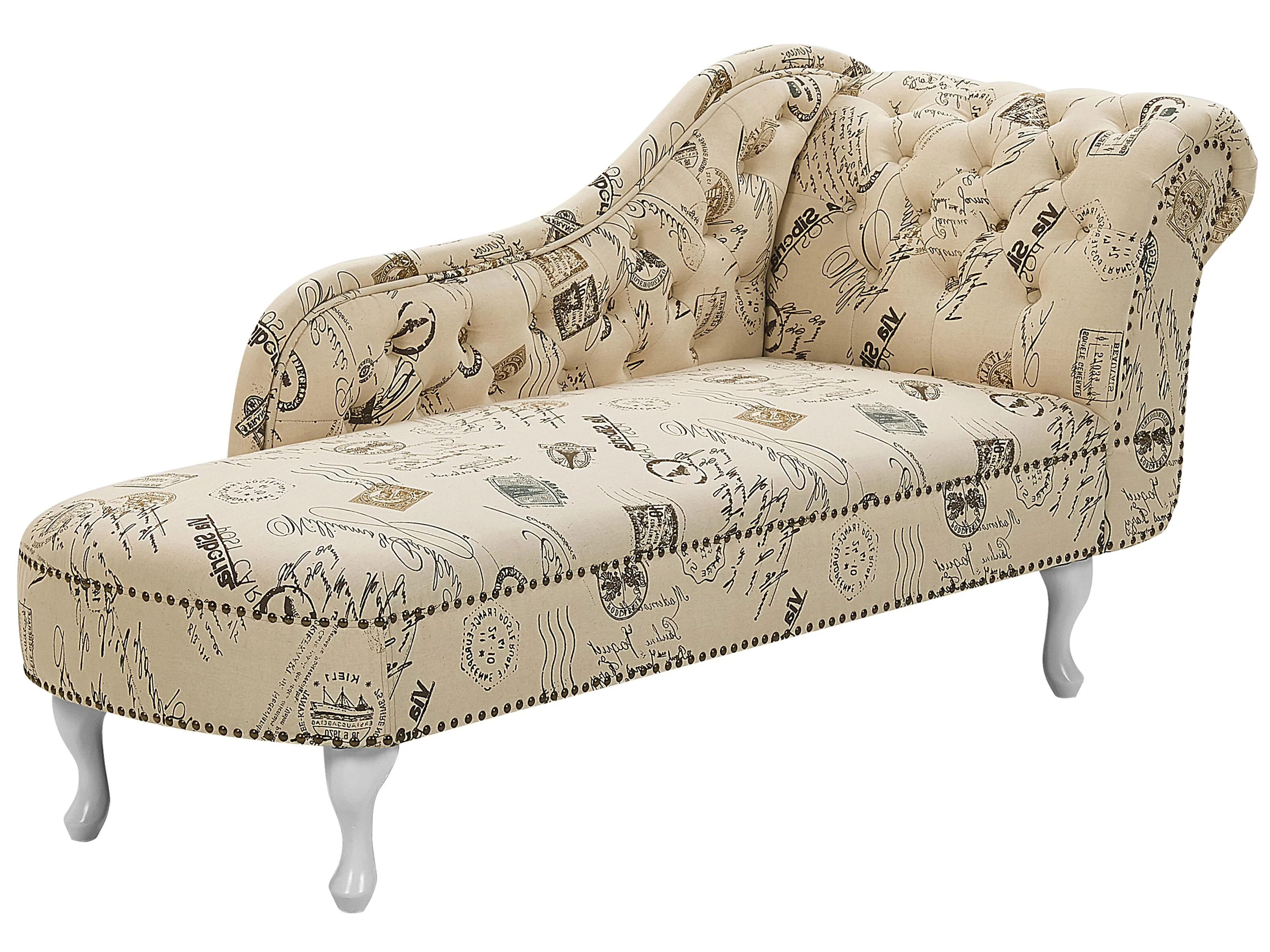 Chaise longue versione destra Tessuto Beige