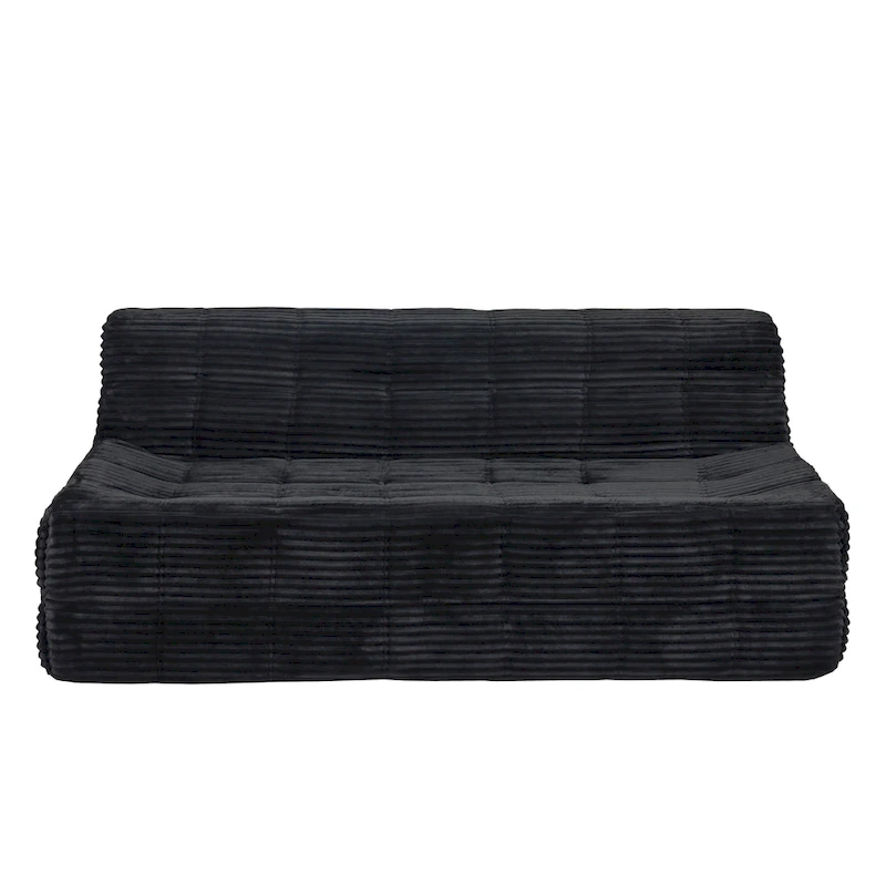 75 Foam 3-Seat Sofa with No Assembly, Space-Saving Design, and Easy Setup