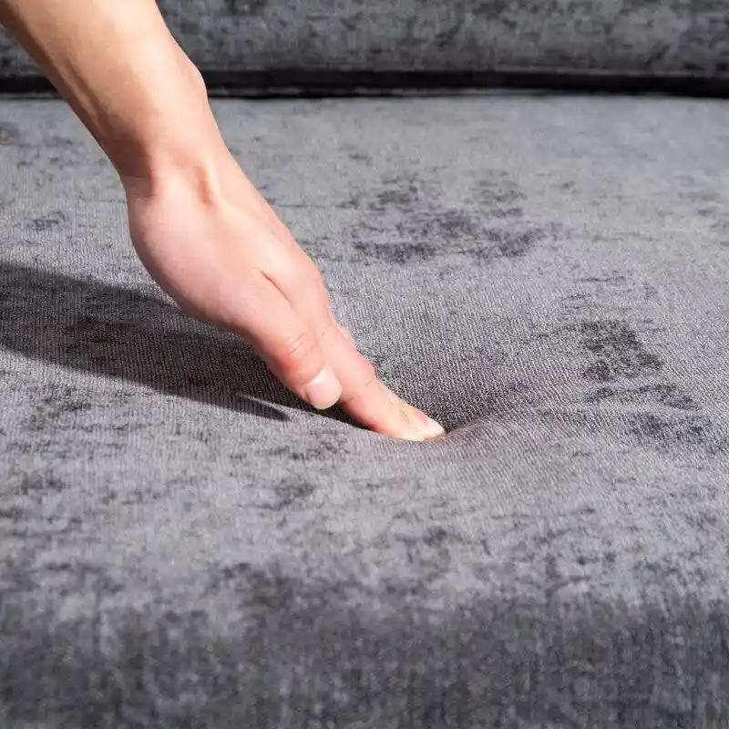 111.42 Chenille Upholstered Three Seater Sofa