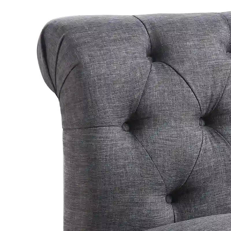Rosevera LaGuardia Slipper Chair, Chesterfield, Armlesschair