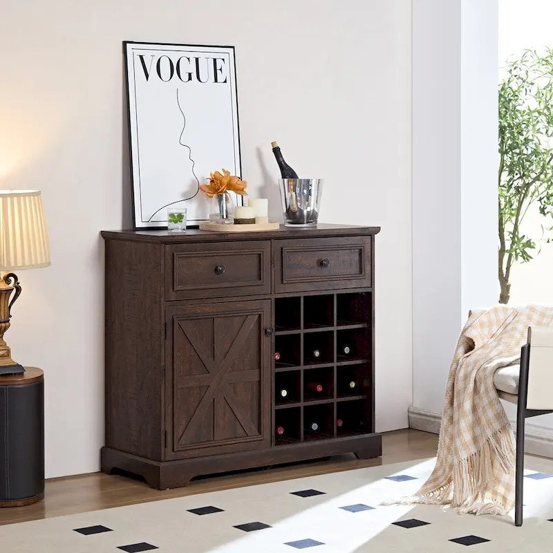 Buffet Cabinet with Storage Sideboard with 2 Drawers