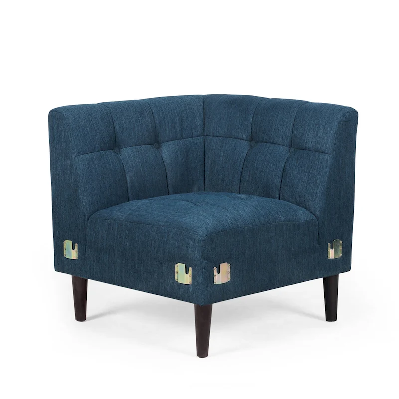 Clermont Mid-century Tufted Sectional Sofa by Christopher Knight Home - 114.00 L x 114.00 W x 30.75 H