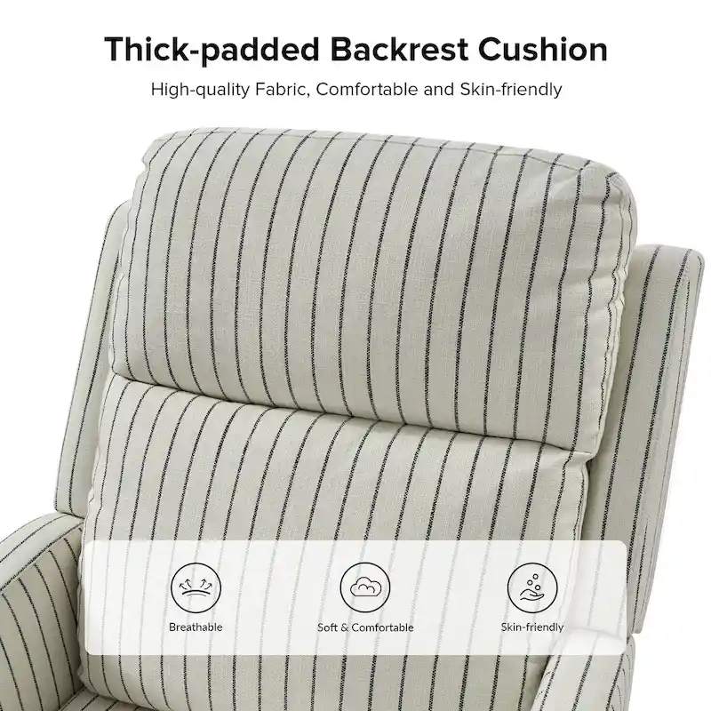 Diana Modern Polyester 360-degree Swivel Rocker Recliner Set of 2 by HULALA HOME