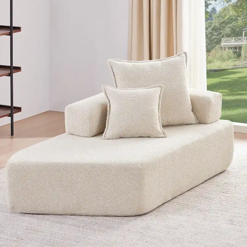 DIY Customization Boucle Upholstered Modular Sectional Sofa