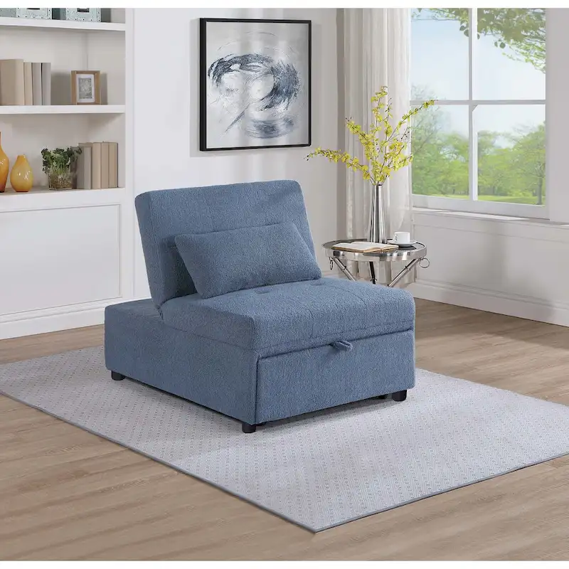 Poundex Convertible Sofa