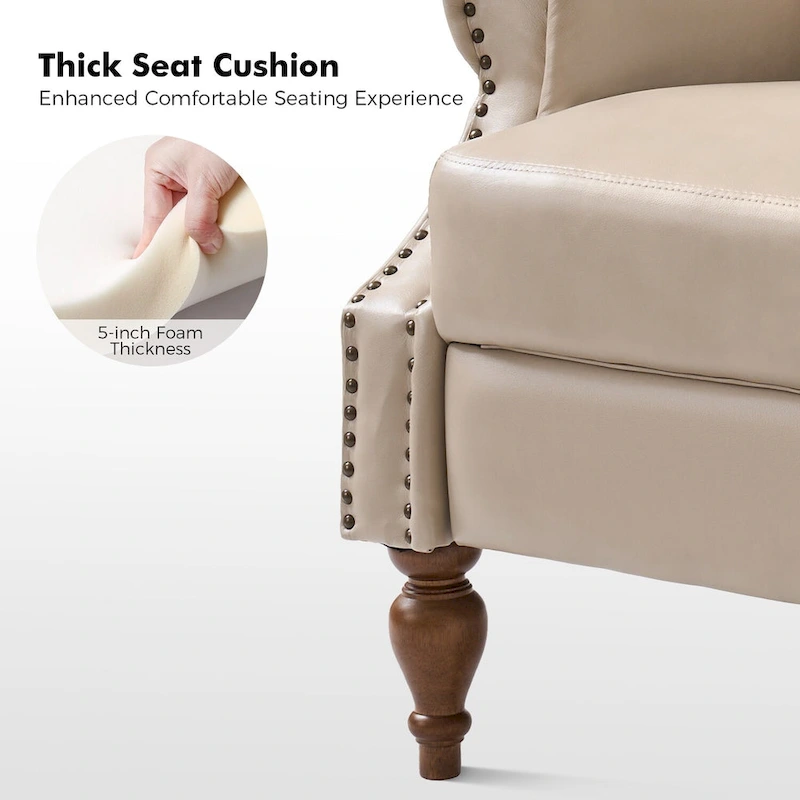 Terri Traditional Vegan Leather Manual Push Back Recliner Set of 2 by HULALA HOME