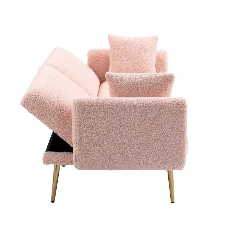 Linen Modular Sofa Section Armless Accent Chair