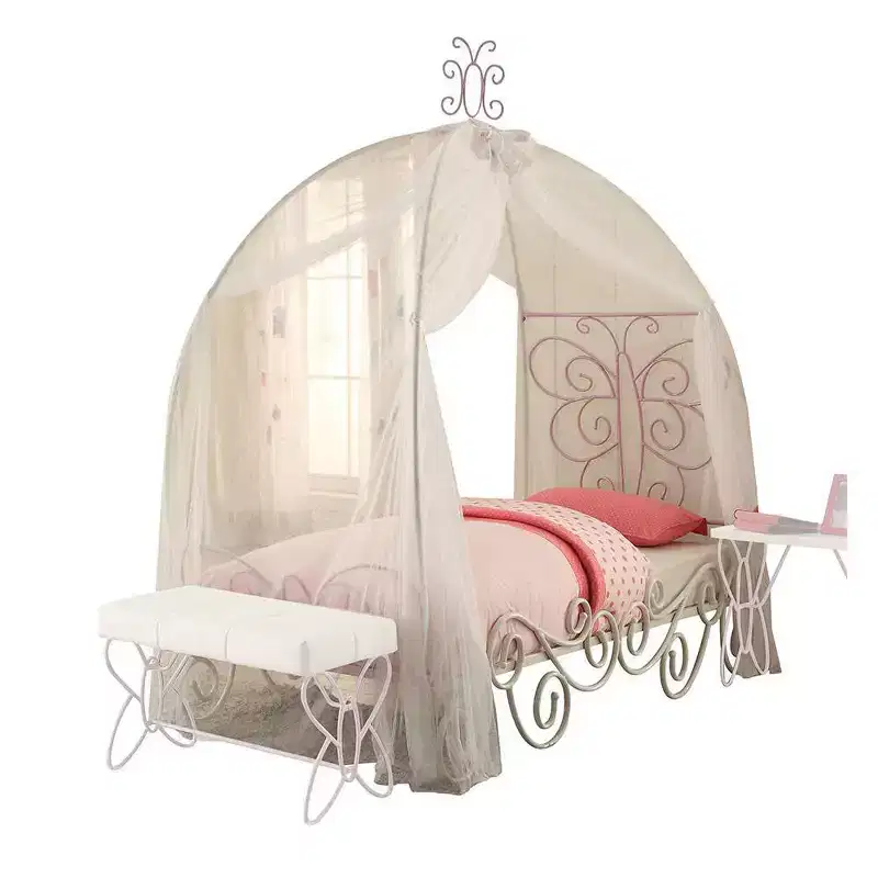 Acme Furniture Full Priya II Bed Synthetic Leather/White Finish