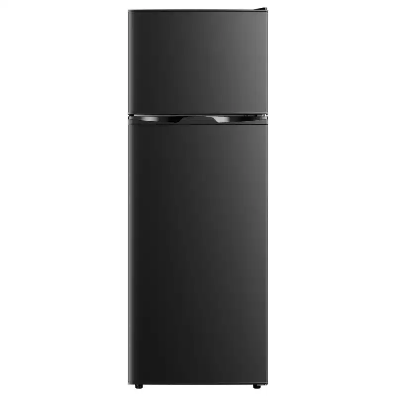 EUHOMY 7.4 cu. ft. Refrigerator with Freezer, 2 Door Fridge, Adjustable Thermostat, Large Capacity, for Kitchen/Dorm/Office/Apartment, Black