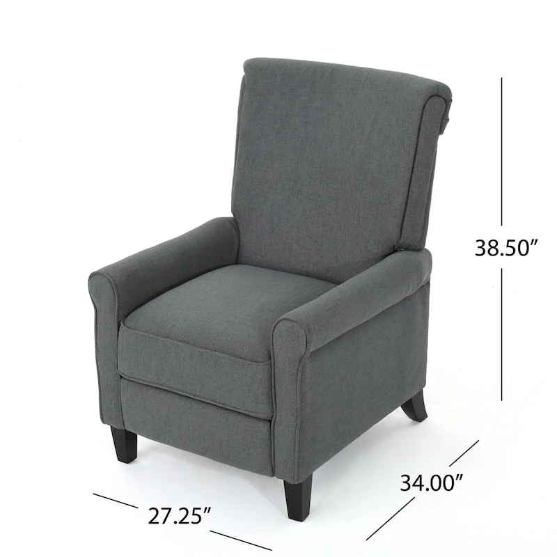 Charell Traditional Fabric Recliner by Christopher Knight Home