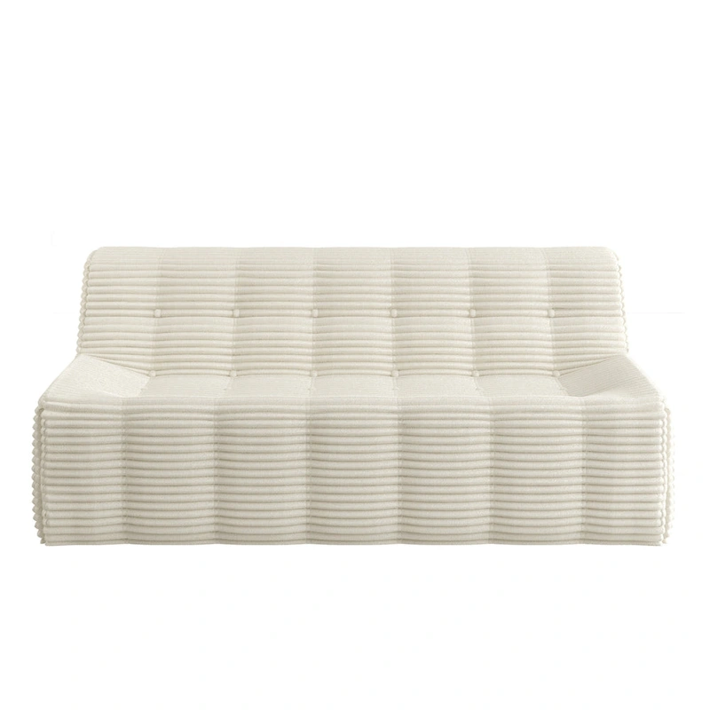 75 Foam 3-Seat Sofa with No Assembly, Space-Saving Design, and Easy Setup