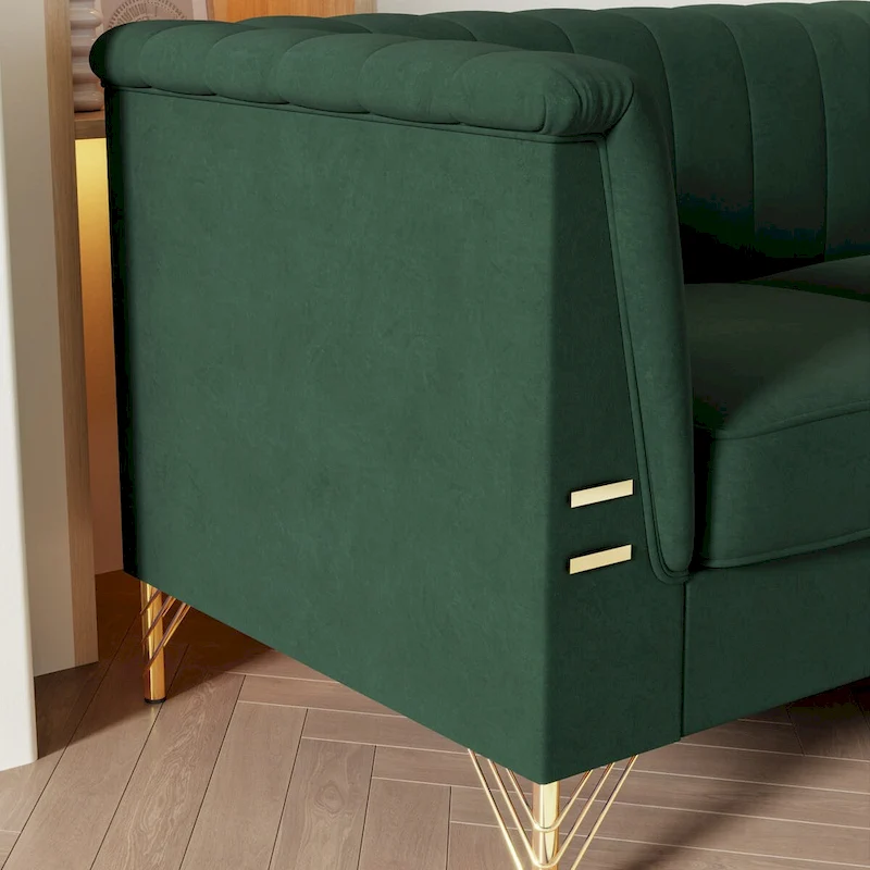 82.67 W Velvet Sofa