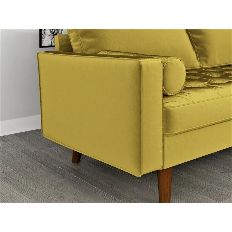 Mac Velvet Mid-century Style Sofa