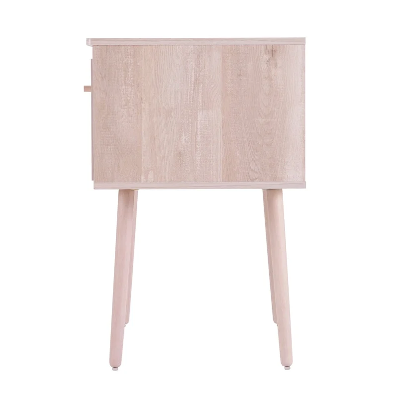 SEI Furniture Harzen Storage Vanity with Mirror