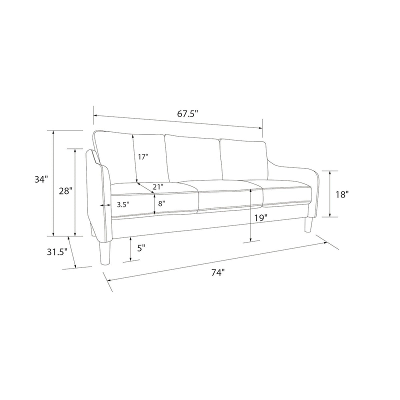 Avenue Greene Wilson 3-Seater Sofa