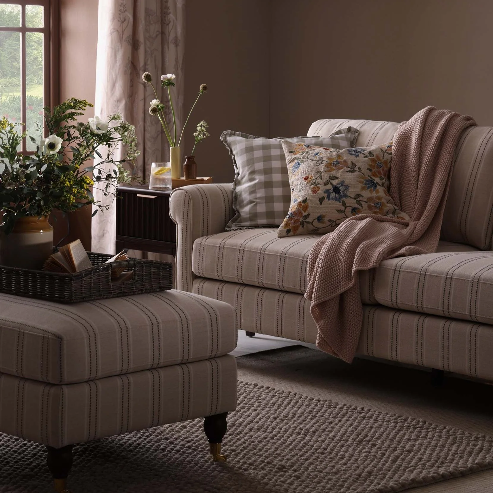 3 Seater Sofa - Stripe