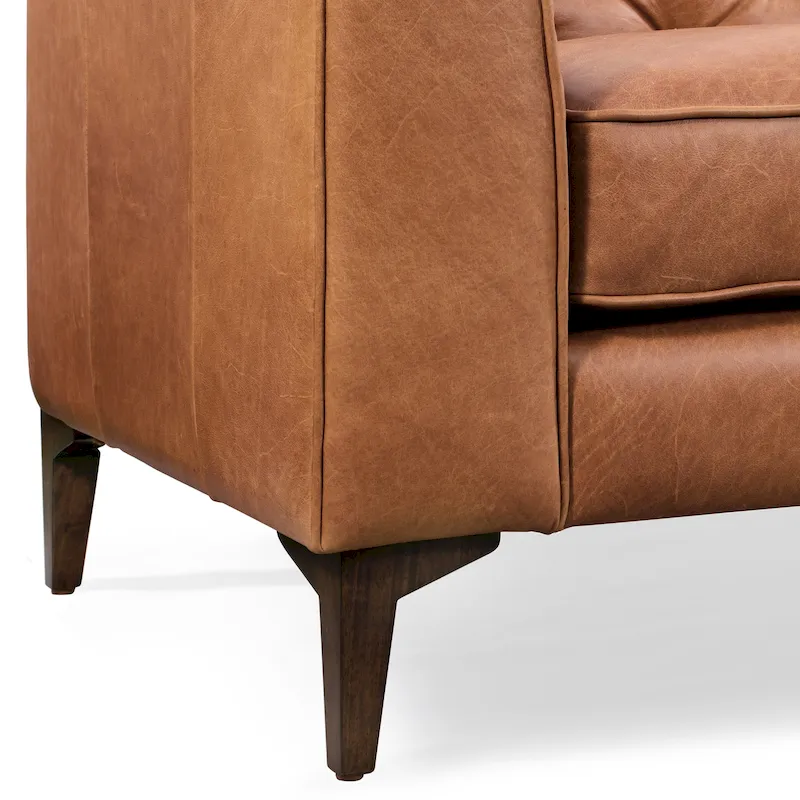 Poly & Bark Essex 89 Sofa - Full Grain Genuine Italian Leather