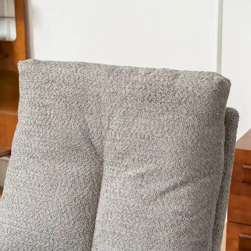 Accent Rocking Chair with Footrest High Back